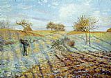 Camille Pissarro Canvas Paintings - Gelee Blanche